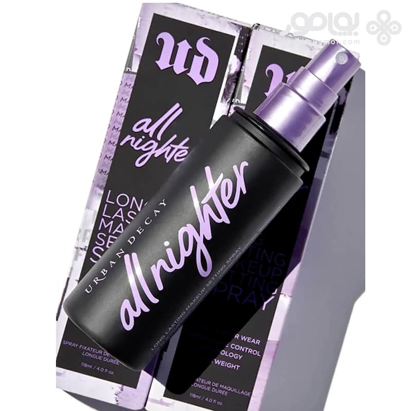 اسپری فیکس آرایش اربن دیکی مدل ALL NIGHTER حجم 118 میل — تصویر ۳
