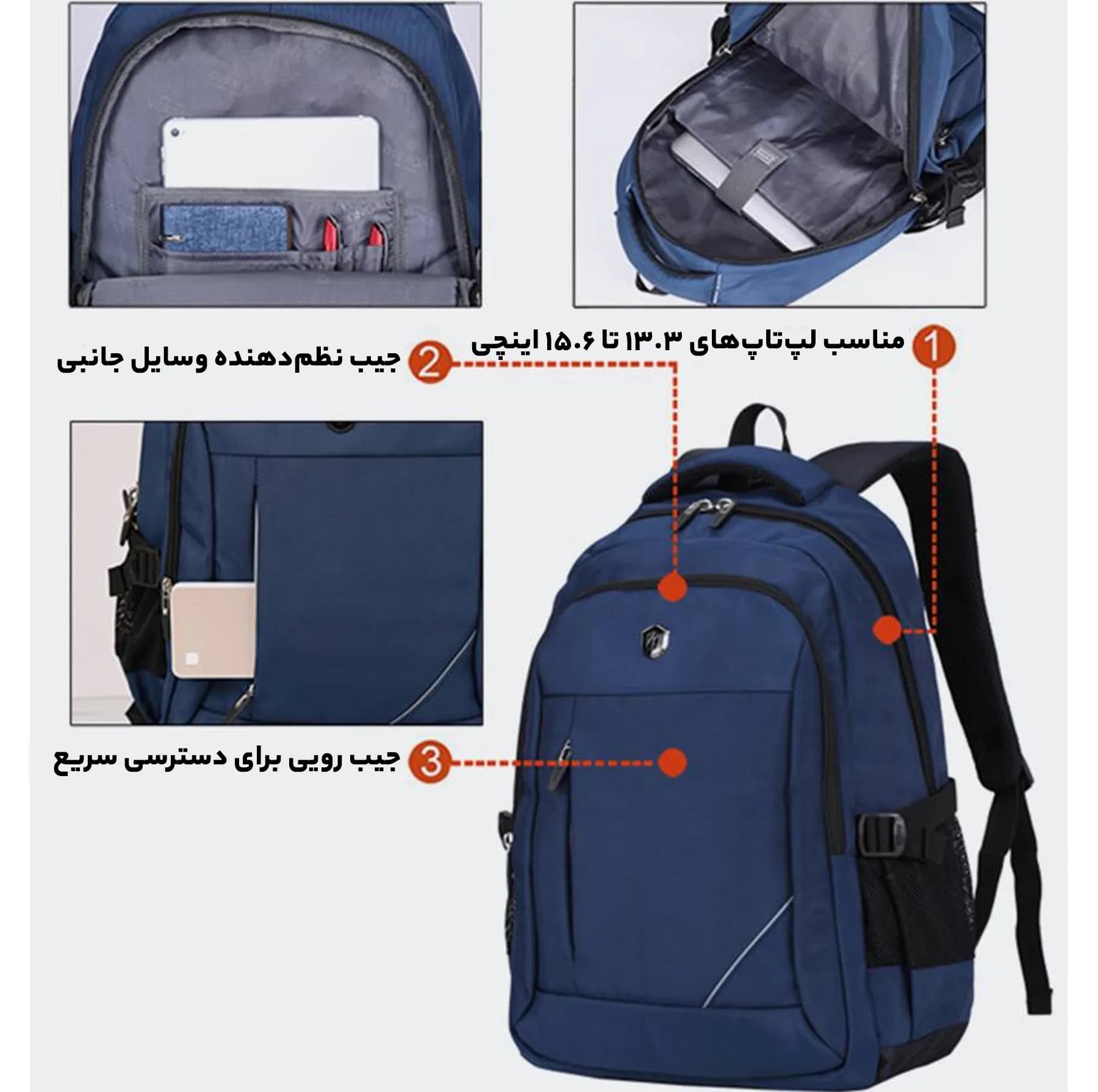 کوله پشتی آوکینگ مدل SN67886 — تصویر ۸