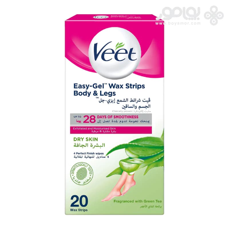 نوار موبر بدن ویت سری Easy Gel بسته 20 عددی مناسب پوست خشک