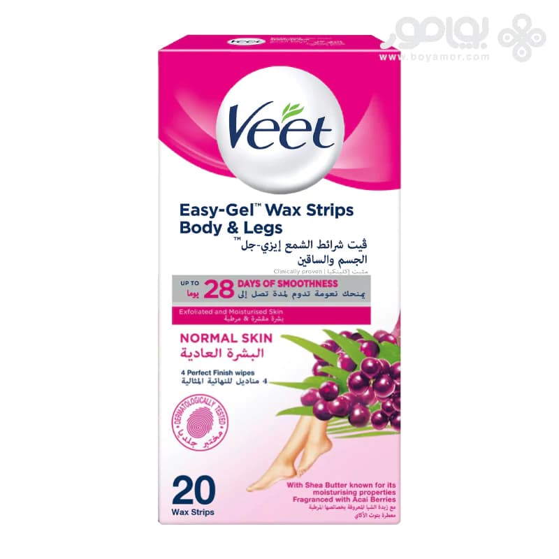 نوار موبر بدن ویت سری Easy Gel بسته 20 عددی مناسب پوست نرمال