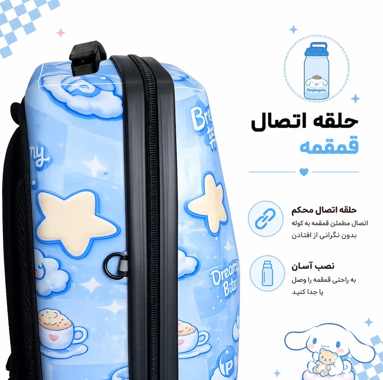 کوله پشتی مدرسه مارینوکس مارول مدل Cinnamoroll — تصویر ۶