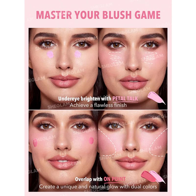 رژگونه مایع مات شیگلم مدل COLOR BLOOM رنگ HOT TOPIC — تصویر ۷
