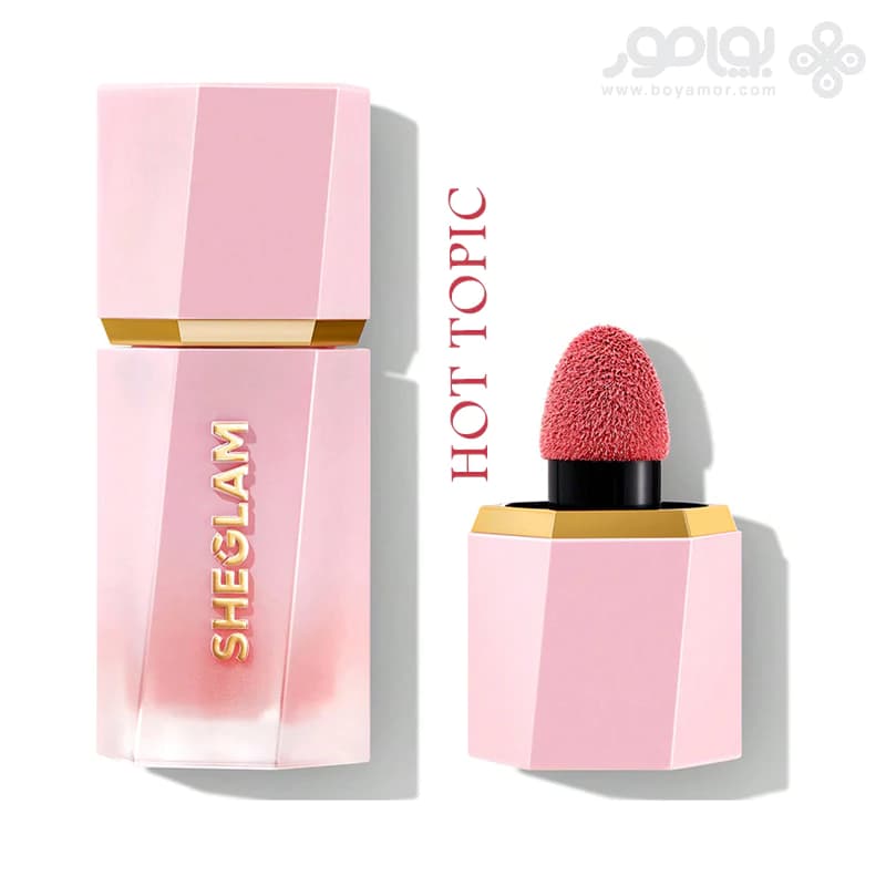 رژگونه مایع مات شیگلم مدل COLOR BLOOM رنگ HOT TOPIC