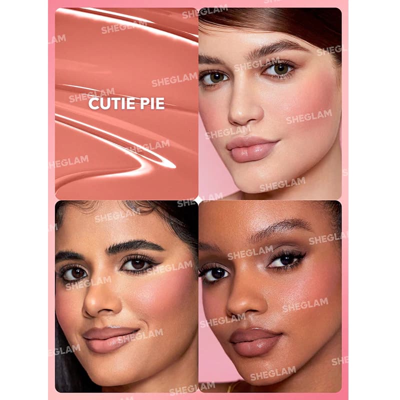 رژگونه مایع مات شیگلم مدل COLOR BLOOM رنگ CUTIE PIE — تصویر ۲