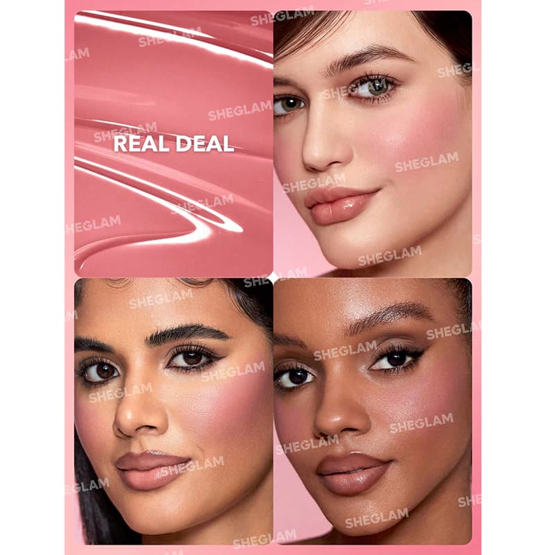 رژگونه مایع مات شیگلم مدل COLOR BLOOM رنگ REAL DEAL — تصویر ۲