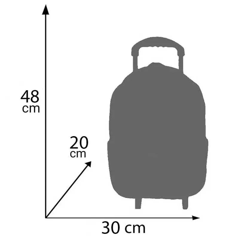 کوله پشتی چرخ دار مدرسه طرح تک شاخ یونیکورن مدل fay-40-3z — تصویر ۶