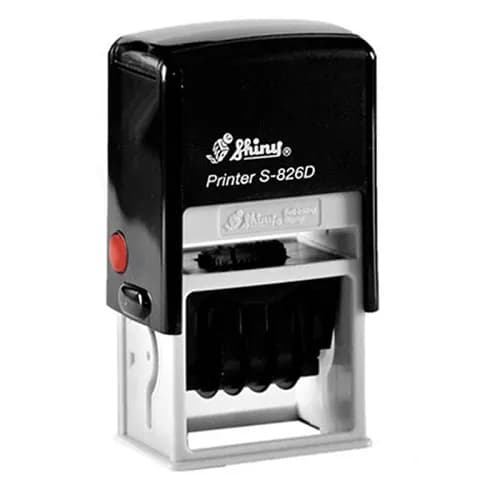 دستگاه مهر شاینی تاریخ دار مدل S-826-D سایز 24 × 41