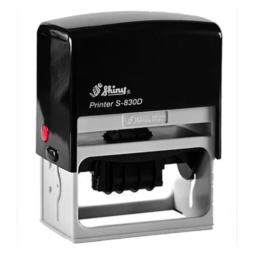 دستگاه مهر شاینی تاریخ دار مدل S-830-D سایز 38 × 75