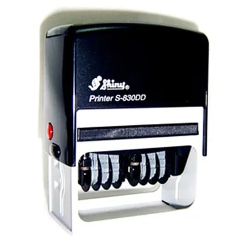دستگاه مهر شاینی دو تاریخ مدل S-830-DD سایز 38 × 75