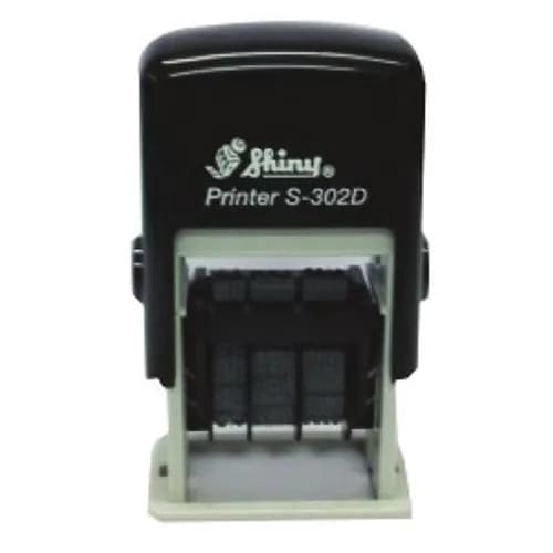 دستگاه مهر شاینی با دو جای مطلب مدل S-302-D تاریخ 3 میلیمتر
