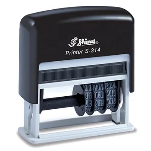 دستگاه مهر شاینی تاریخ دار مدل S-314 سایز 10 × 25