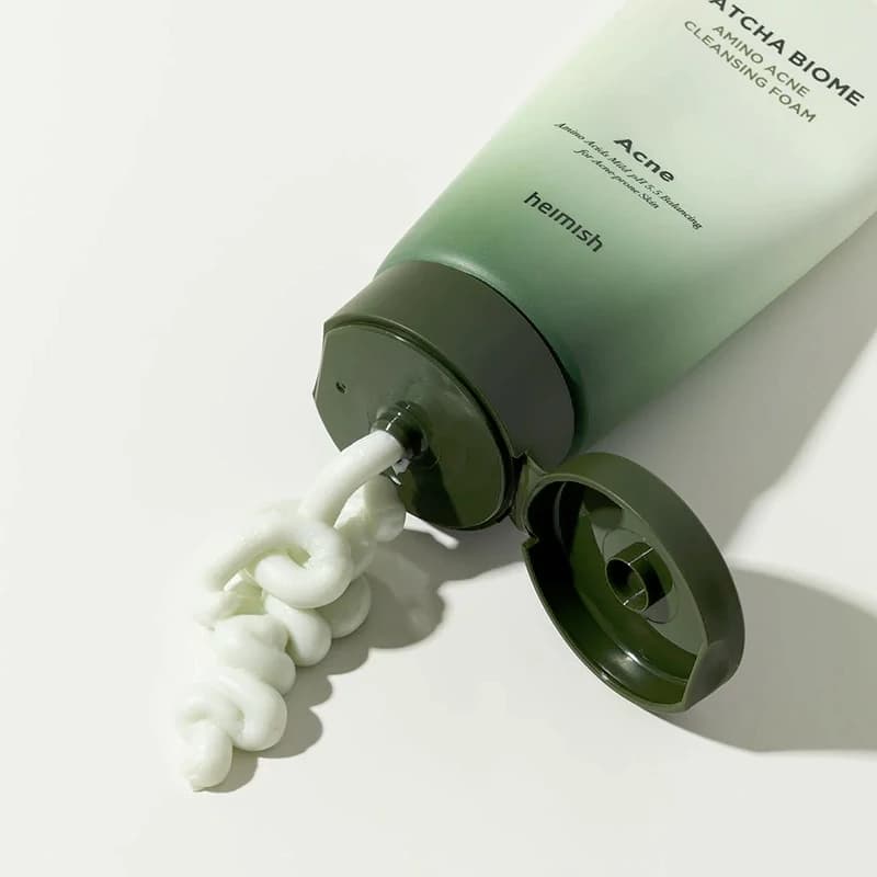 فوم شستشوی ضد آکنه هیمیش مدل MATCHA BIOME وزن 150 گرم — تصویر ۶