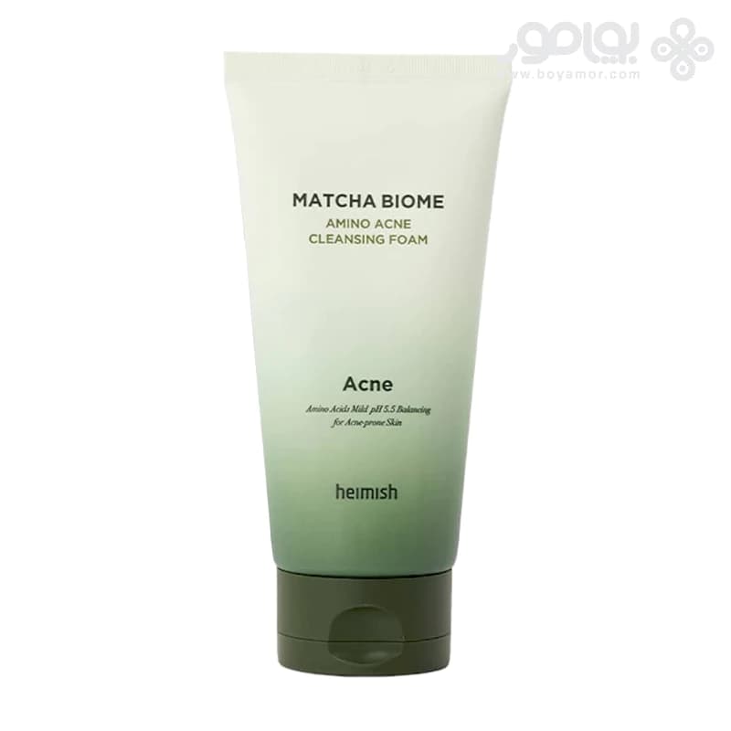 فوم شستشوی ضد آکنه هیمیش مدل MATCHA BIOME وزن 150 گرم