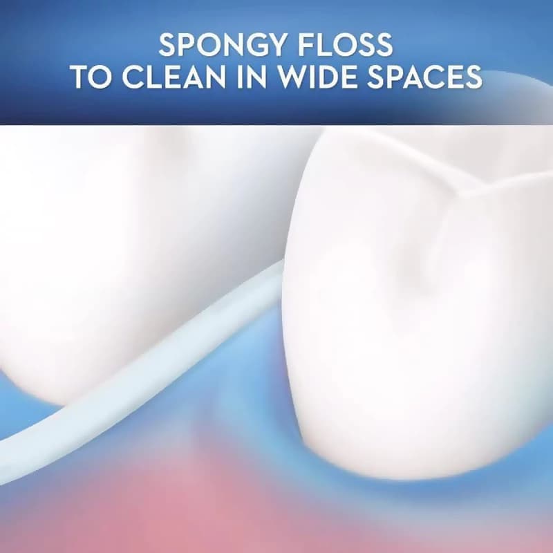 نخ دندان اورال بی موم دار مدل SUPER FLOSS بسته 50 عددی — تصویر ۴