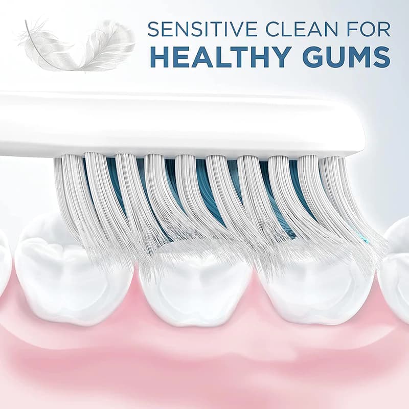یدک مسواک اورال بی CLIC مدل SENSITIVE CLEAN بسته 2 عددی — تصویر ۴