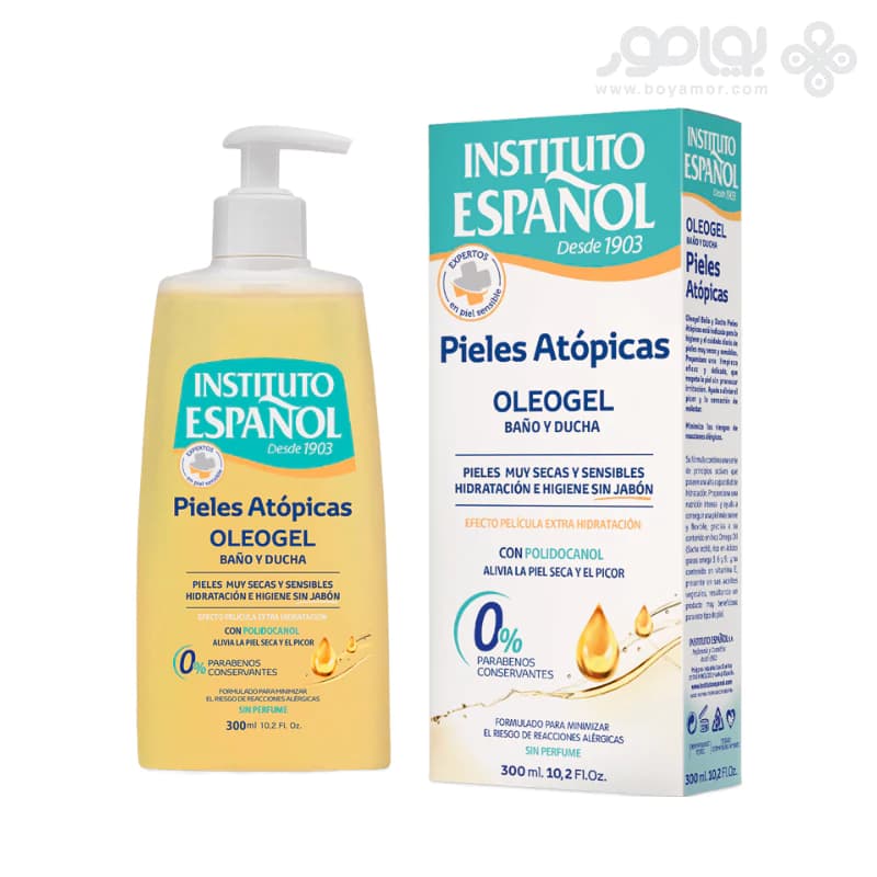 روغن دوش اسپانول مدل ATOPIC SKIN مناسب پوست حساس — تصویر ۲
