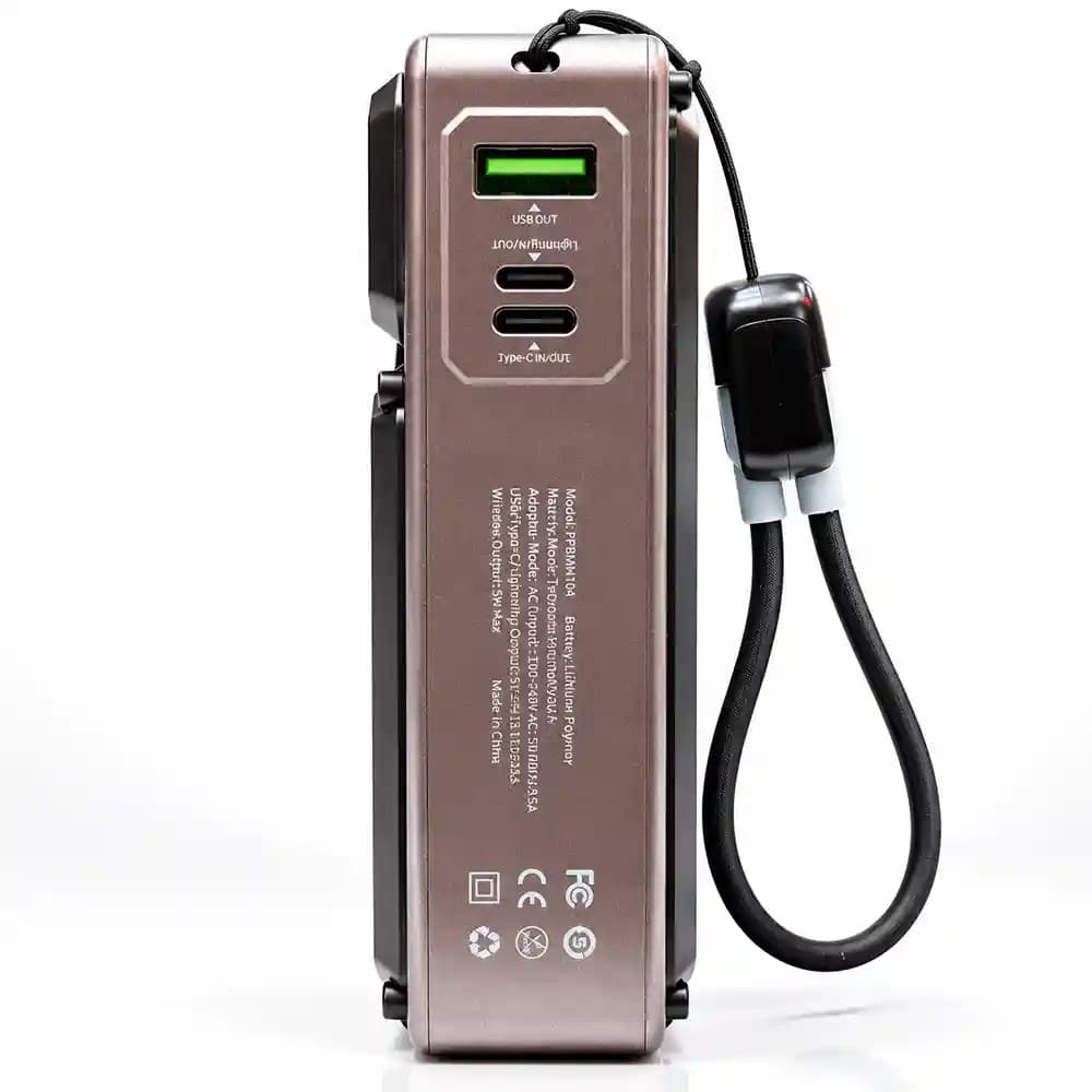 پاوربانک و شارژر دیواری Powerology مدل PPBMH104 | ظرفیت 20000mAh + شارژ بی‌سیم 15W — تصویر ۴