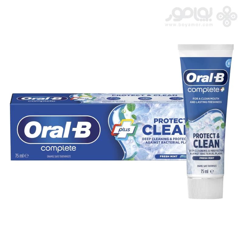 خمیر دندان اورال بی COMPLETE مدل PROTECT & CLEAN حجم 75 میل — تصویر ۲