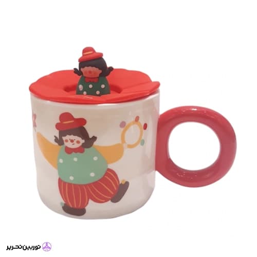 ماگ سرامیکی دلقک درب سیلیکونی 541-76 — تصویر ۲