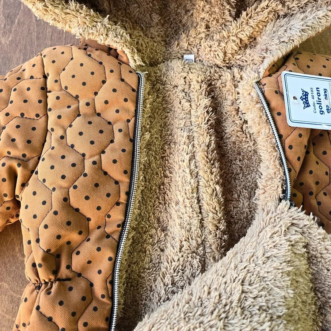 کاپشن سرهمی خالدار کد 3998 — تصویر ۳