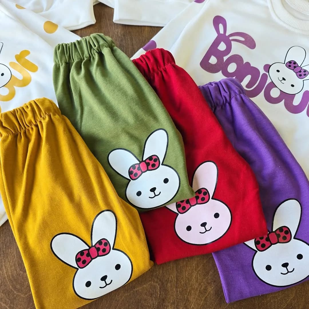 بلوز شلوار خرگوش Bonjour کد 3984 — تصویر ۲