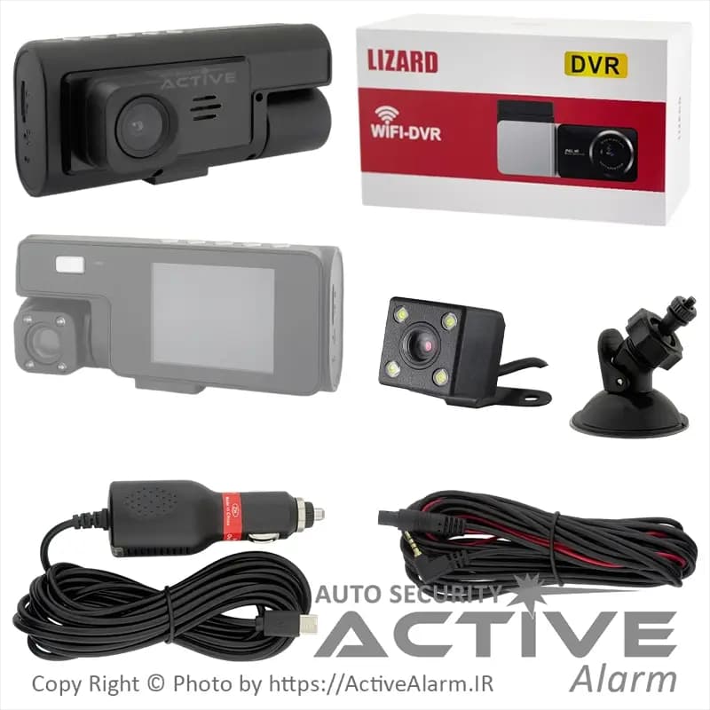 دوربین ثبت وقایع Lizard مدل R12-WiFi سه دوربین