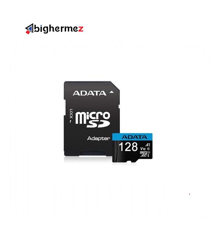 کارت حافظه microSDHC ای دیتا مدل V10 R100 W25+A DP ظرفیت 128 گیگابایت