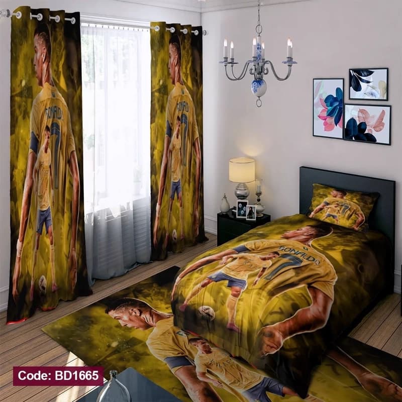 ست کامل ژورنالی روتختی چاپی پسرانه طرح رونالدو کد bd1665 (پس کرایه)