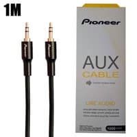 کابل AUX چرمی 1 متری Pioneer پک سفید زرد