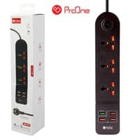 چندراهی 3 خروجی و 4 پورت USB2.0 متری ProOne SKT01