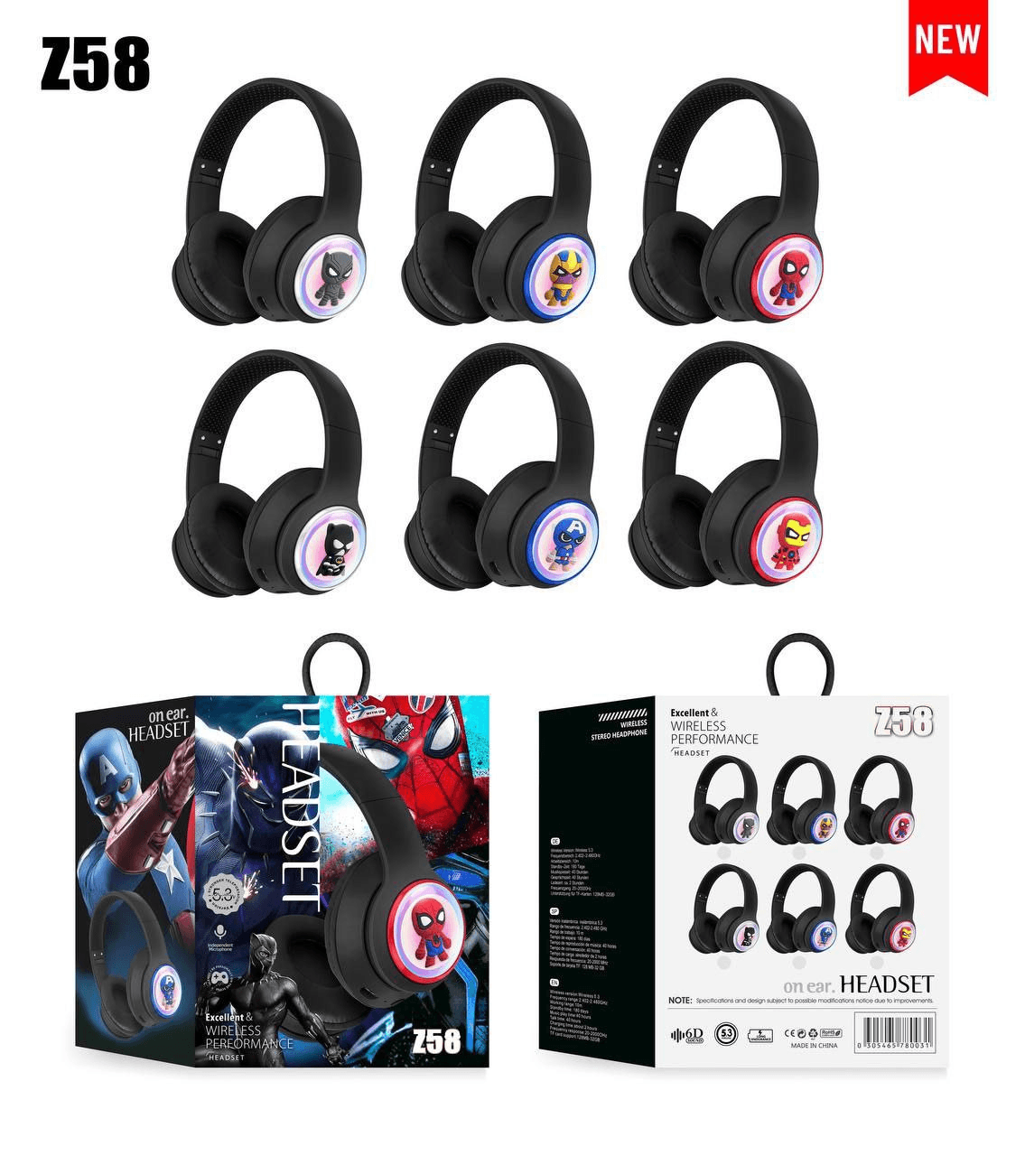 هدست عروسکی چراغ‌دار AKZ Z58