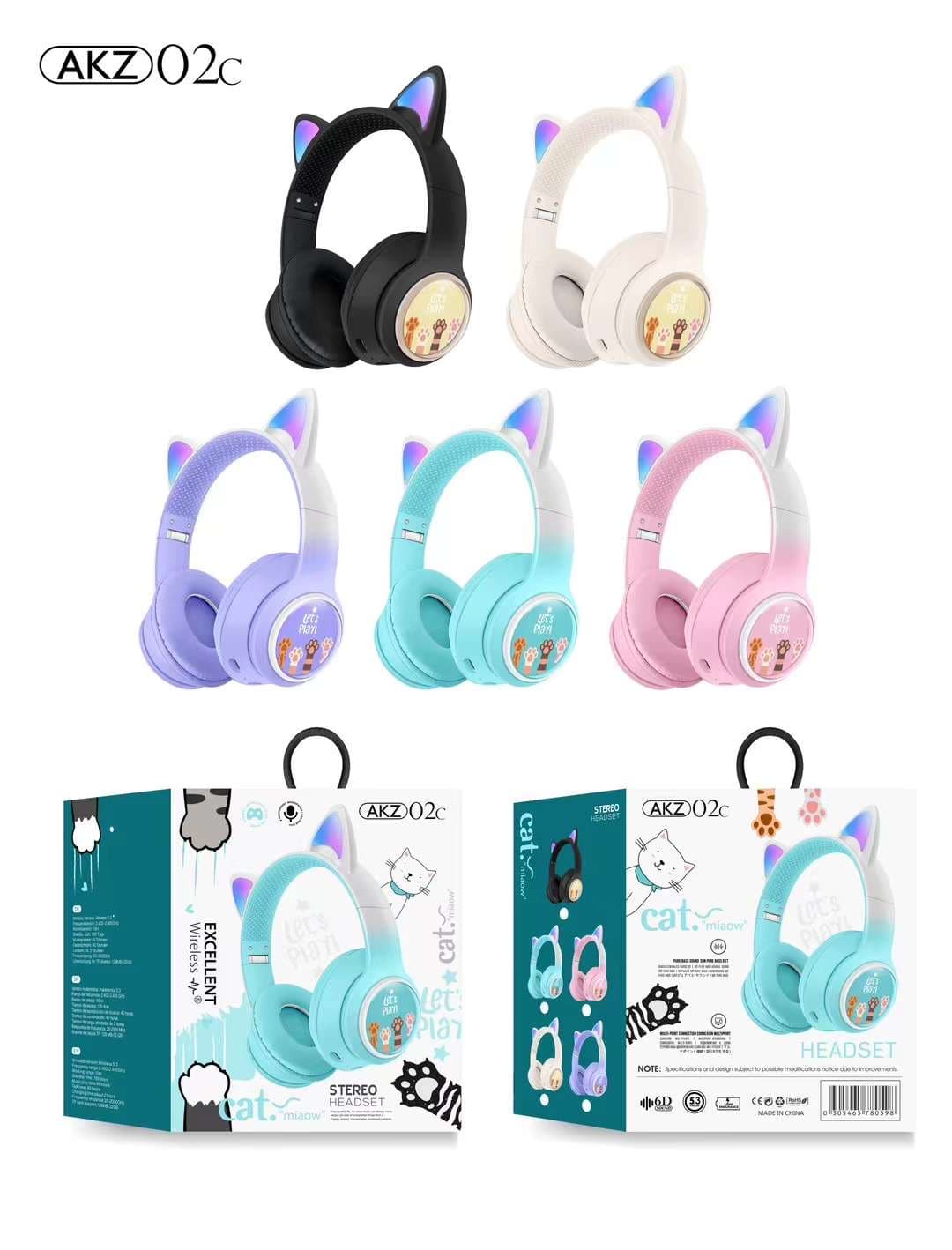 هدست بلوتوث عروسکی AKZ 02C