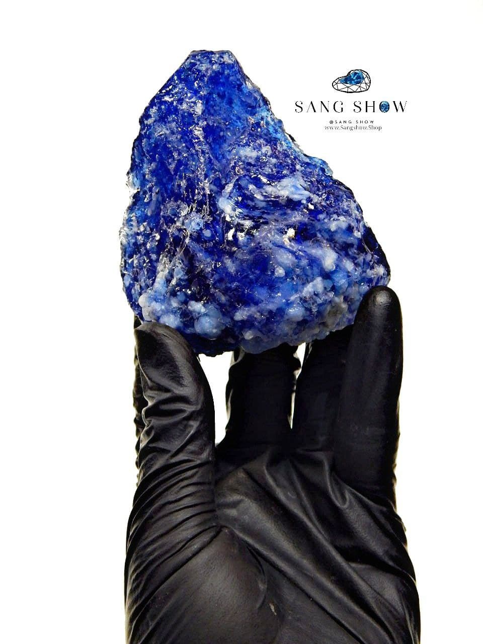 ابسیدین آبی اسنو فلیک نمونه استثنایی و اصل و معدنی S1273 — تصویر ۴