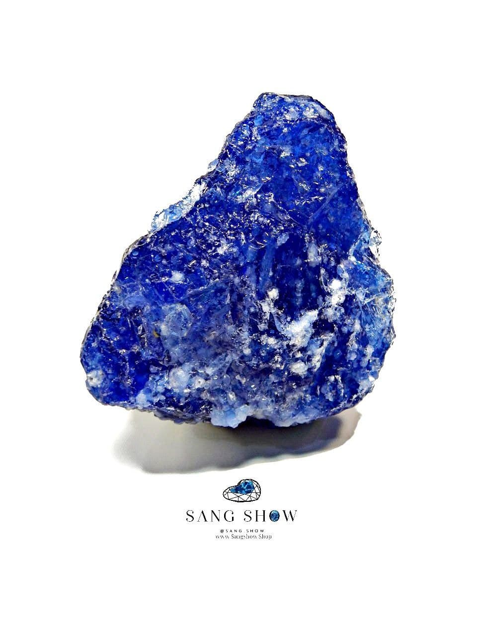 ابسیدین آبی اسنو فلیک نمونه استثنایی و اصل و معدنی S1273 — تصویر ۳