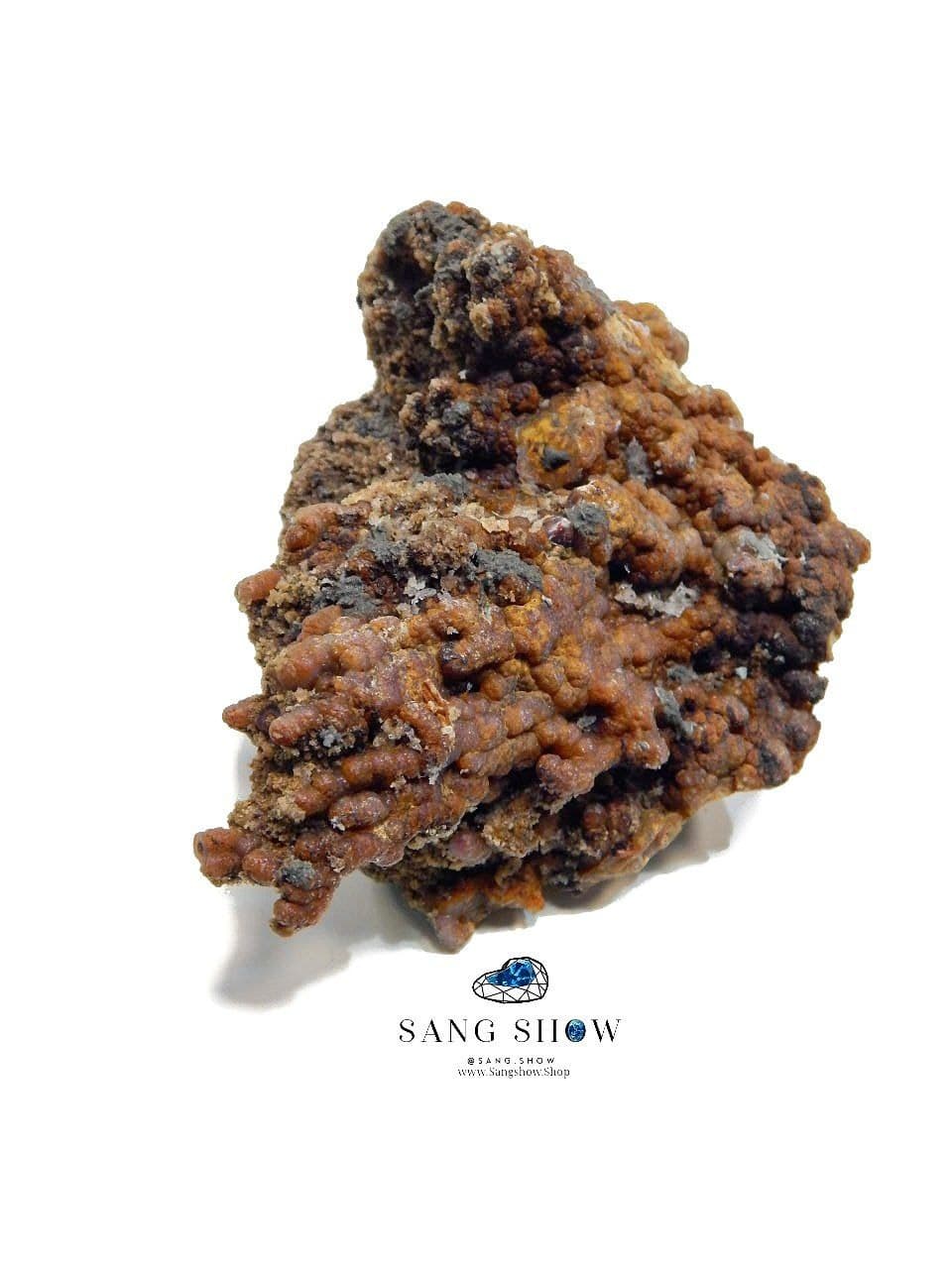 عقیق انگوری (grape agate ) کلکسیونی نمونه استثنایی و اصل و معدنی S1271 — تصویر ۲