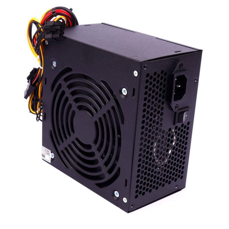 Power Supply کلیددار فن بزرگ با کابل برق 400W Sadata ATX SP-400 تک پک — تصویر ۵
