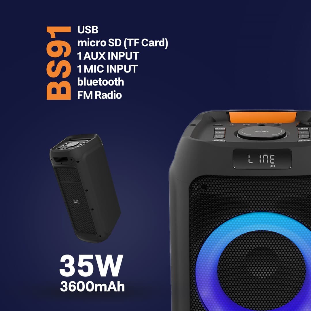 اسپیکر Party Box Silicon Power BS91 متین — تصویر ۴