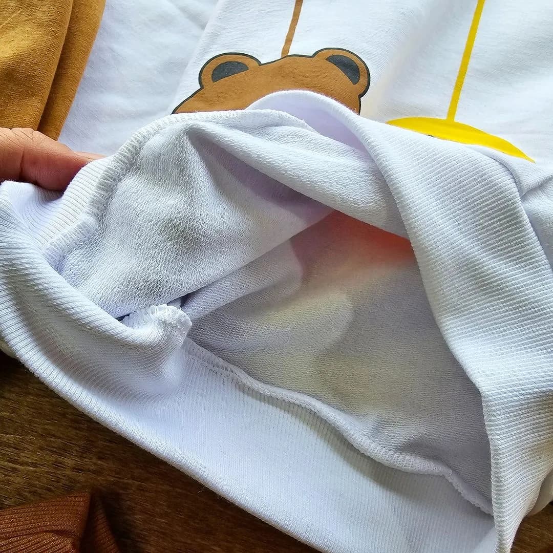 بلوز شلوار خرس جوجه قورباغه کد 3728 — تصویر ۳