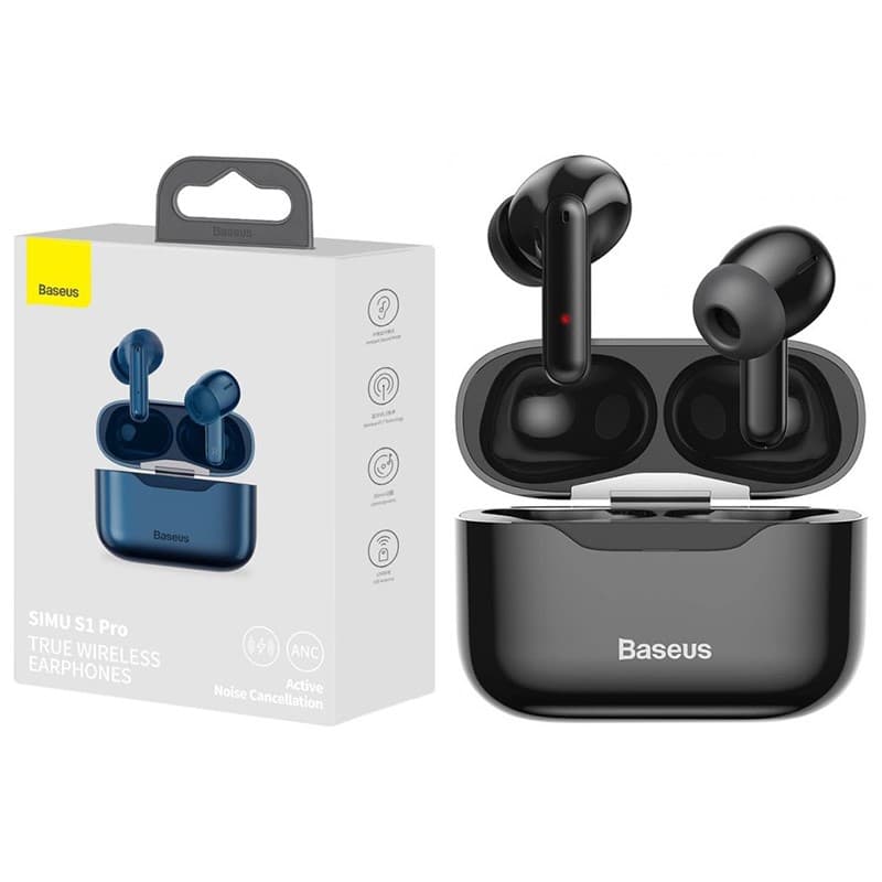 هدفون بلوتوث طرح AirPods pro Baseus Simu S1 Pro با گارانتی یاس ارتباط — تصویر ۲