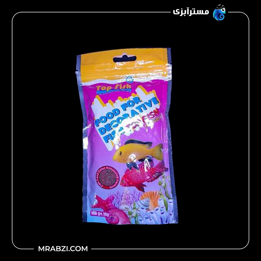 غذای ماهی تاپ فیش مدل Flute fish food (وزن 100 گرم)