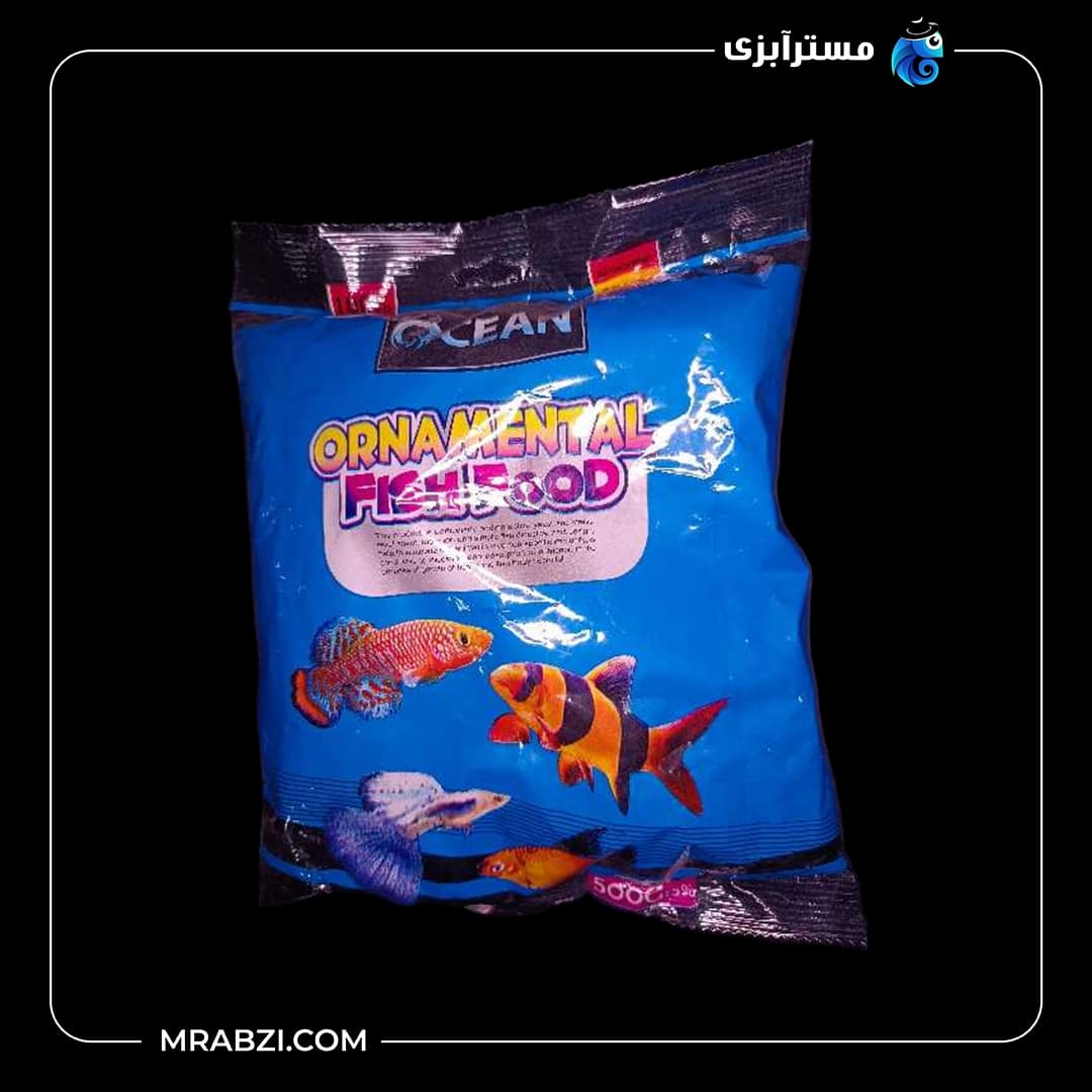 غذای ماهیان گیاهخوار اوشن سایز 1 (وزن 500 گرم)
