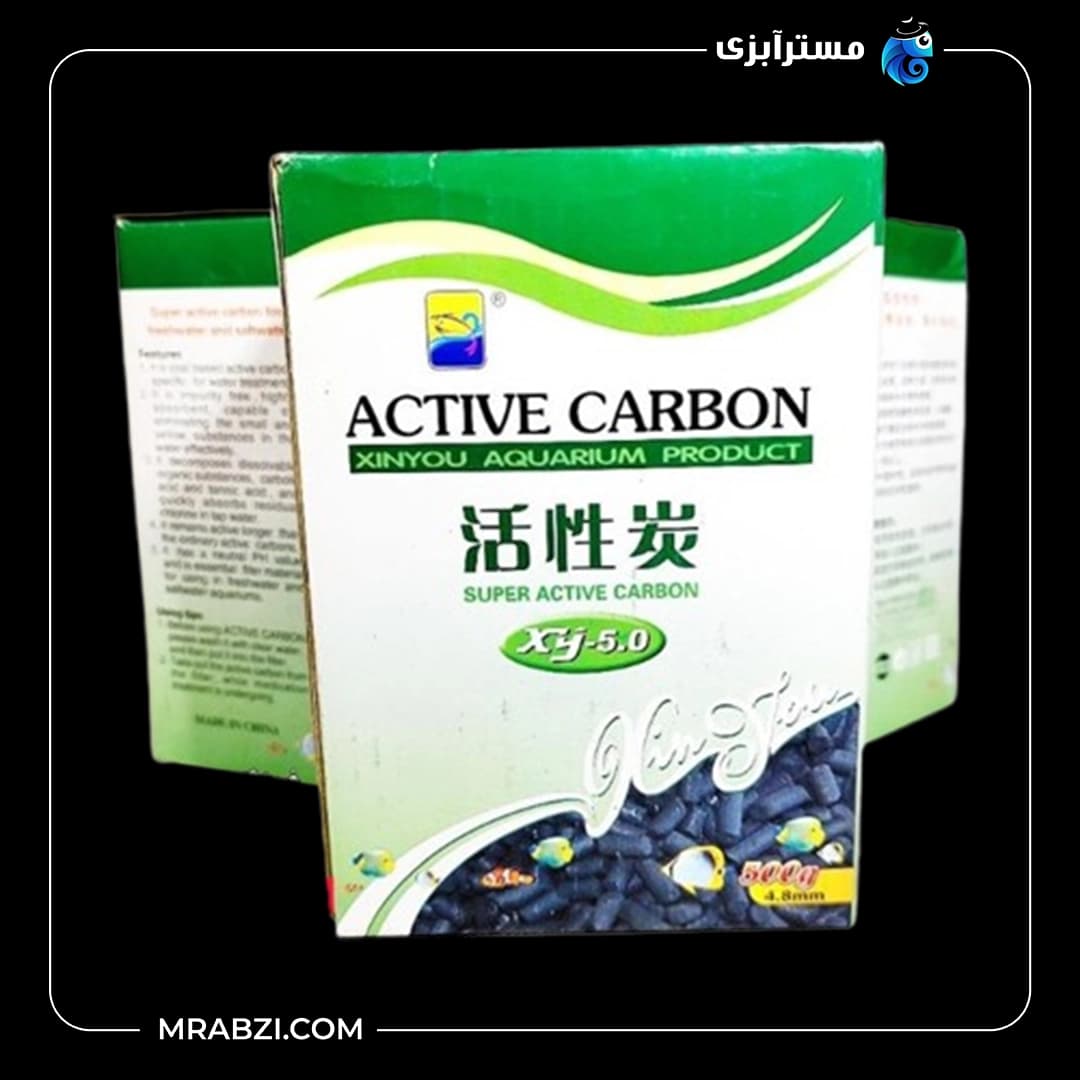 زغال اکتیو آکواریوم مدل ژین یو 500 گرم
