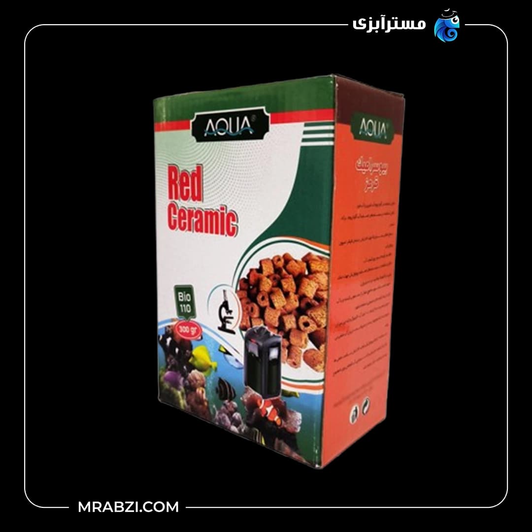 سرامیک قرمز آکواریوم آکوا مدل Bio-110 (150گرمی)