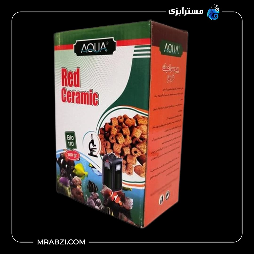 سرامیک قرمز آکواریوم آکوا مدل Bio-111 (300گرمی)