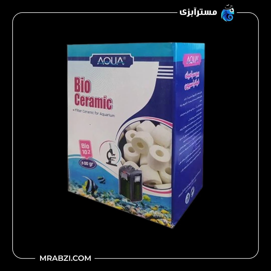 سرامیک سفید آکواریوم آکوا مدل Bio-102 (300 گرمی) — تصویر ۲
