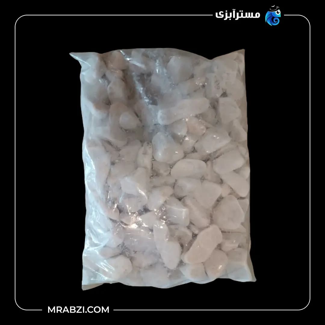 شن درشت آکواریوم سنگاپوری سفید