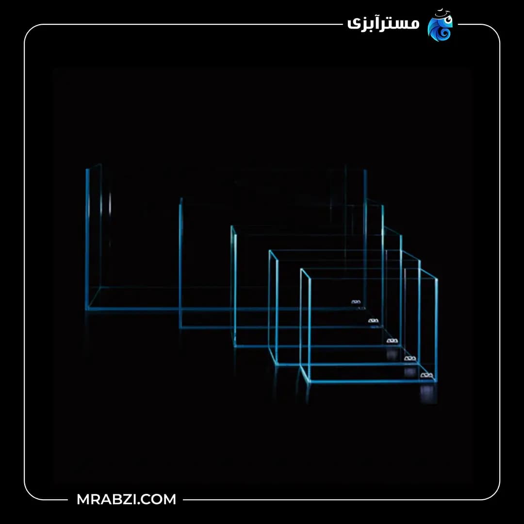 آکواریوم ریملس آکوا شیشه فلوت 10 میل (100*50*50) — تصویر ۴