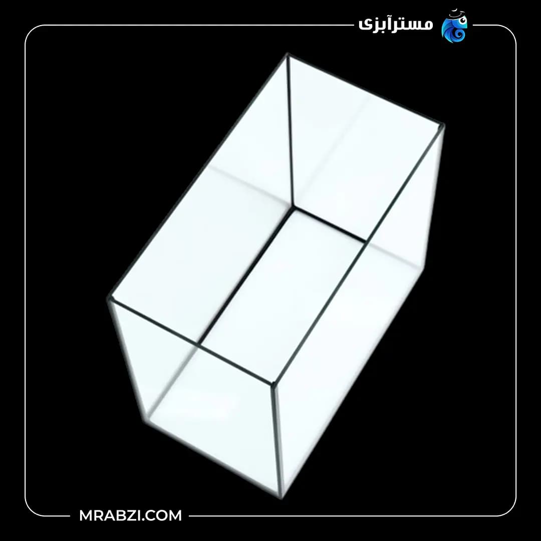 آکواریوم ریملس آکوا شیشه فلوت 10 میل (80*40*40)