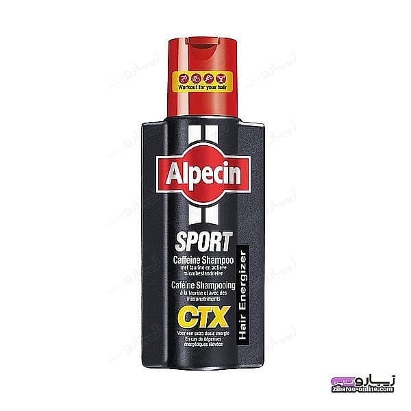 شامپو آلپسین ALPECIN SPORT CTX CAFFEINE حاوی کافئین و تائورین حجم250ml اصل