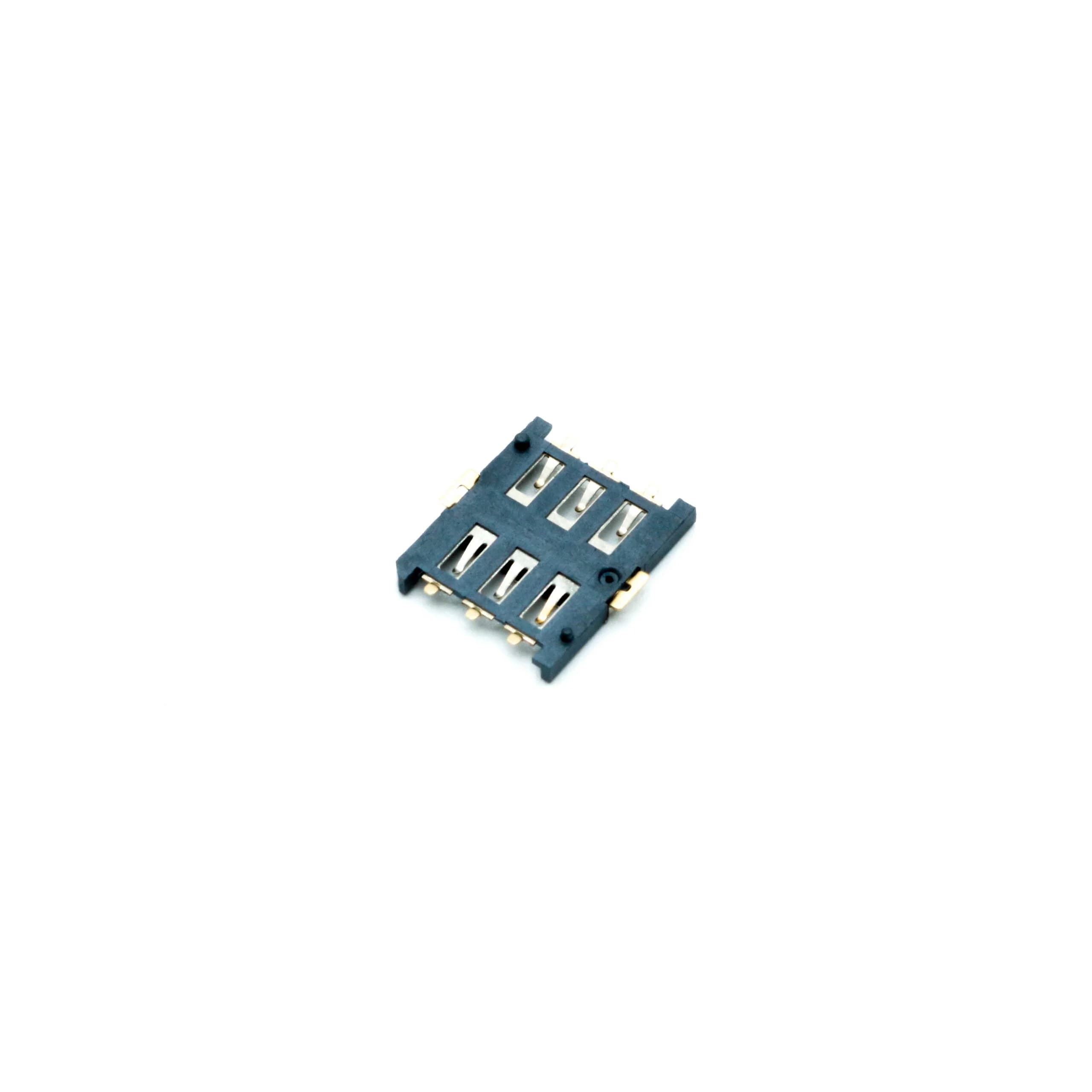 سوکت سیم کارت نانو NANO SIM CARD 6PIN HOLDER 2PIN — تصویر ۲